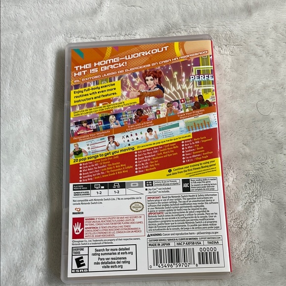 Nintendo Red and Orange Fitness Video Games - Picture 2 of 2